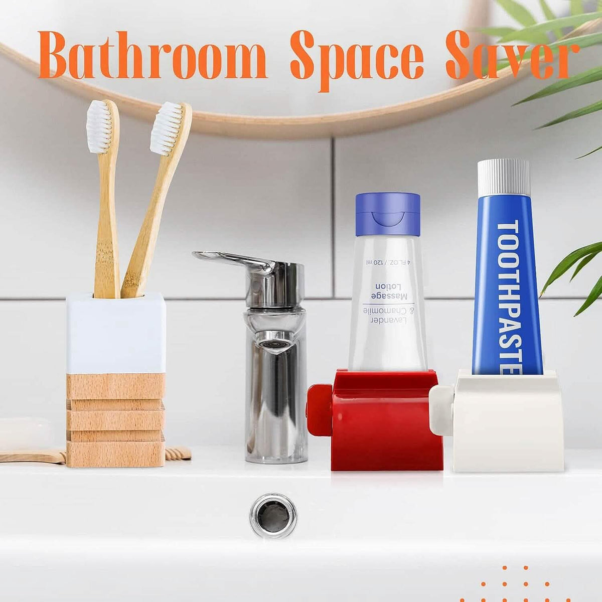 2-Pack: Rolling Tube Toothpaste Squeezer Dispenser-2-Pack: Rolling Tube Toothpaste Squeezer Dispenser