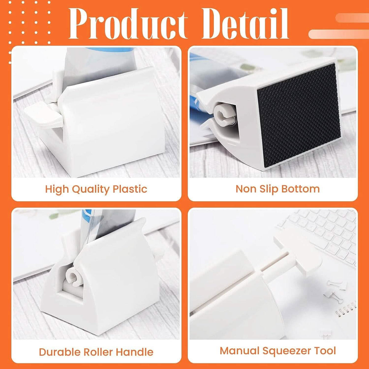 2-Pack: Rolling Tube Toothpaste Squeezer Dispenser-2-Pack: Rolling Tube Toothpaste Squeezer Dispenser