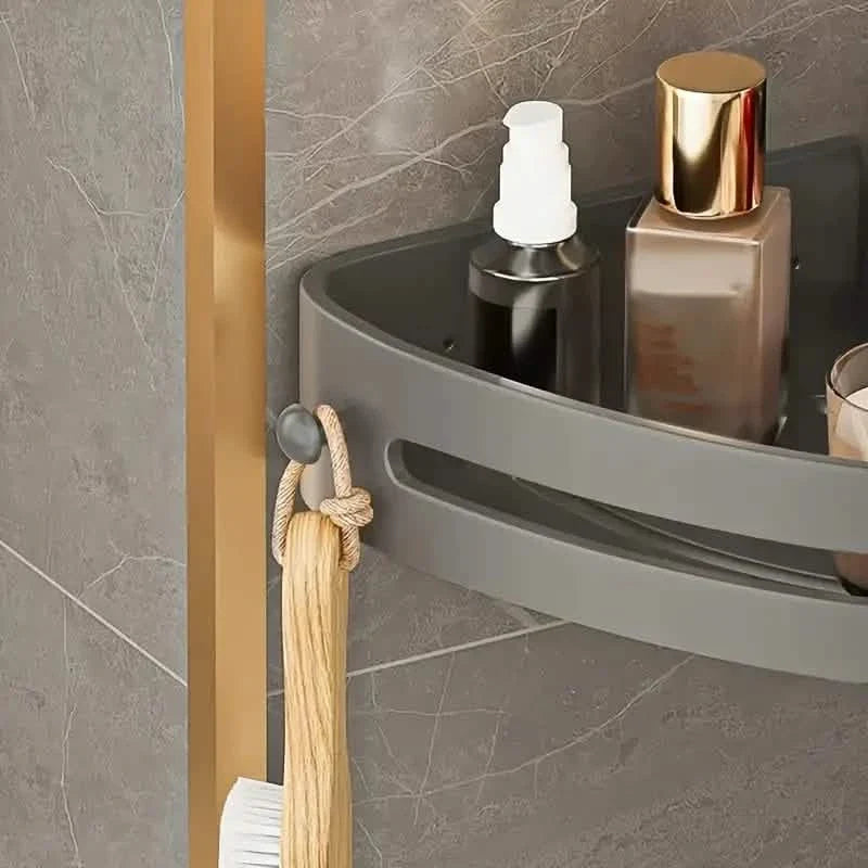 2-Tier: Rustproof Corner Shower Caddy, Adhesive Wall Mounted Shower Shelves No Drilling-2-Tier: Rustproof Corner Shower Caddy, Adhesive Wall Mounted Shower Shelves No Drilling