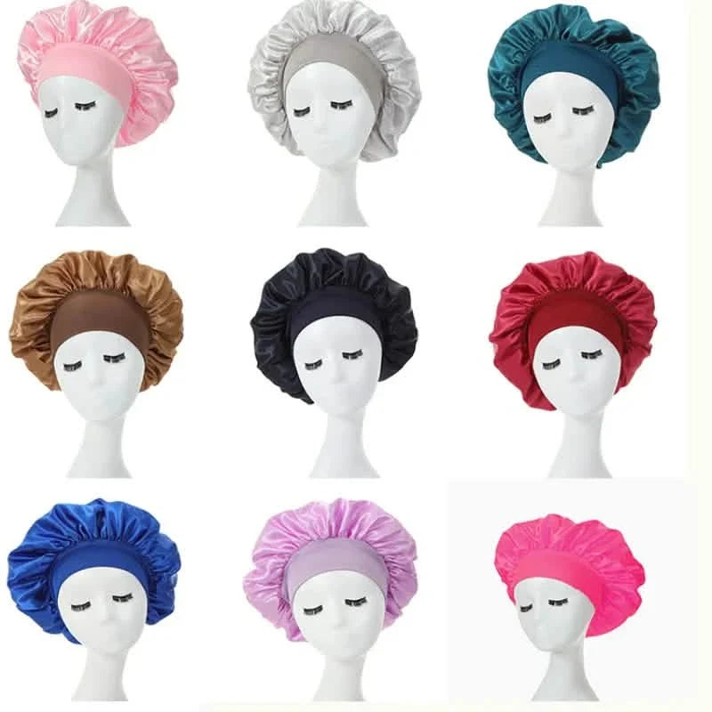 2-Pack: Satin Sleep Bonnet for Curly Hair-2-Pack: Satin Sleep Bonnet for Curly Hair
