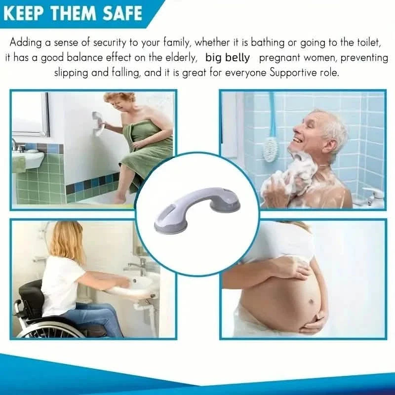 2-Pack: Shower Handle Grab Bars For Bathtubs And Showers-2-Pack: Shower Handle Grab Bars For Bathtubs And Showers