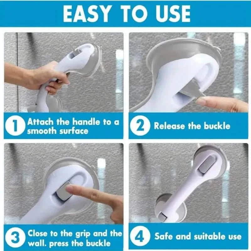2-Pack: Shower Handle Grab Bars For Bathtubs And Showers-2-Pack: Shower Handle Grab Bars For Bathtubs And Showers