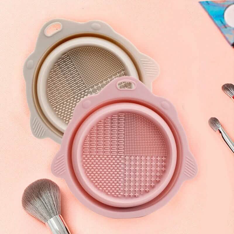 2-Pack: Silicone Foldable Makeup Brush Cleaning Pad-2-Pack: Silicone Foldable Makeup Brush Cleaning Pad