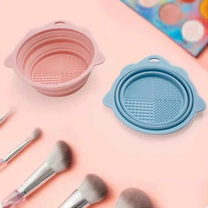 2-Pack: Silicone Foldable Makeup Brush Cleaning Pad-2-Pack: Silicone Foldable Makeup Brush Cleaning Pad