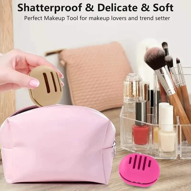 2-Pack: Silicone Makeup Sponge Holder Case-2-Pack: Silicone Makeup Sponge Holder Case