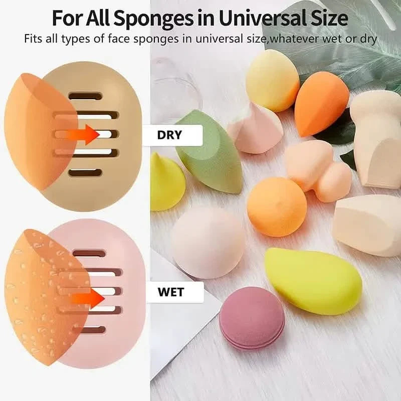 2-Pack: Silicone Makeup Sponge Holder Case-2-Pack: Silicone Makeup Sponge Holder Case