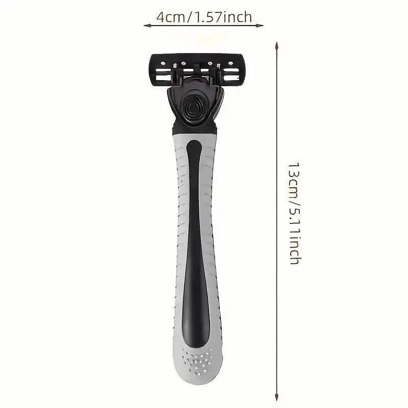 2-Pack: Stainless Steel Shaver with 18 Replacement Razor Blades-2-Pack: Stainless Steel Shaver with 18 Replacement Razor Blades