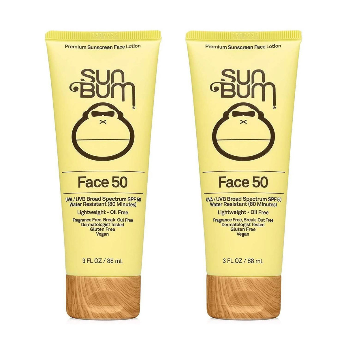 2-Pack: Sun Bum Original SPF 50 Sunscreen Face Lotion 3 oz-2-Pack: Sun Bum Original SPF 50 Sunscreen Face Lotion 3 oz