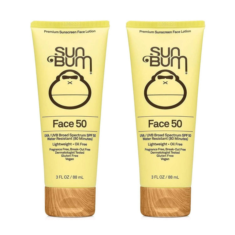 2-Pack: Sun Bum Original SPF 50 Sunscreen Face Lotion 3 oz