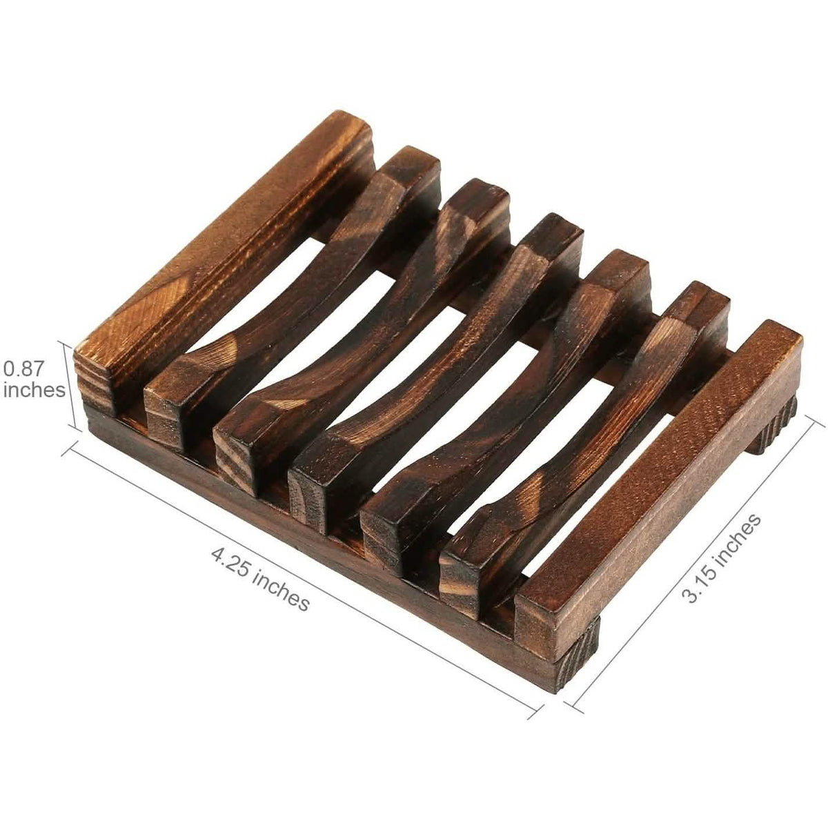 2-Pack: Wooden Soap Tray-2-Pack: Wooden Soap Tray