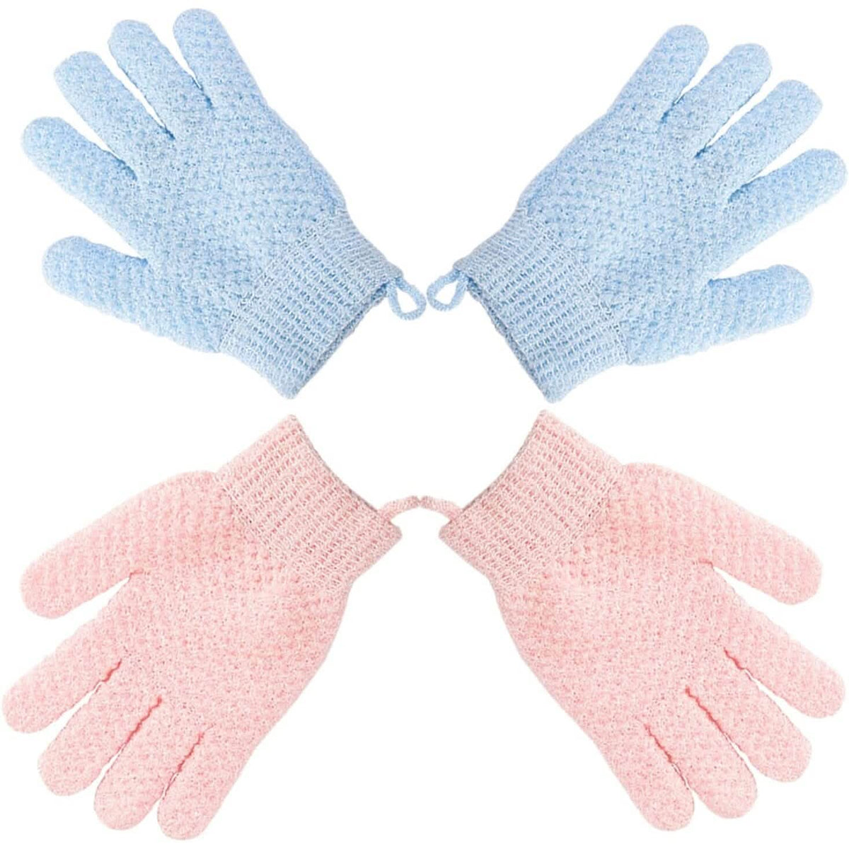 2-Pair: Exfoliating Bath Gloves-2-Pair: Exfoliating Bath Gloves