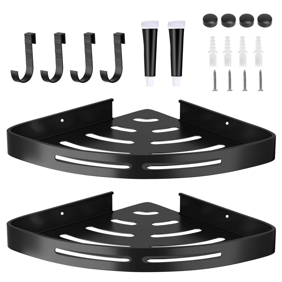 2-Piece: Corner Shower Caddy Shelf-2-Piece: Corner Shower Caddy Shelf