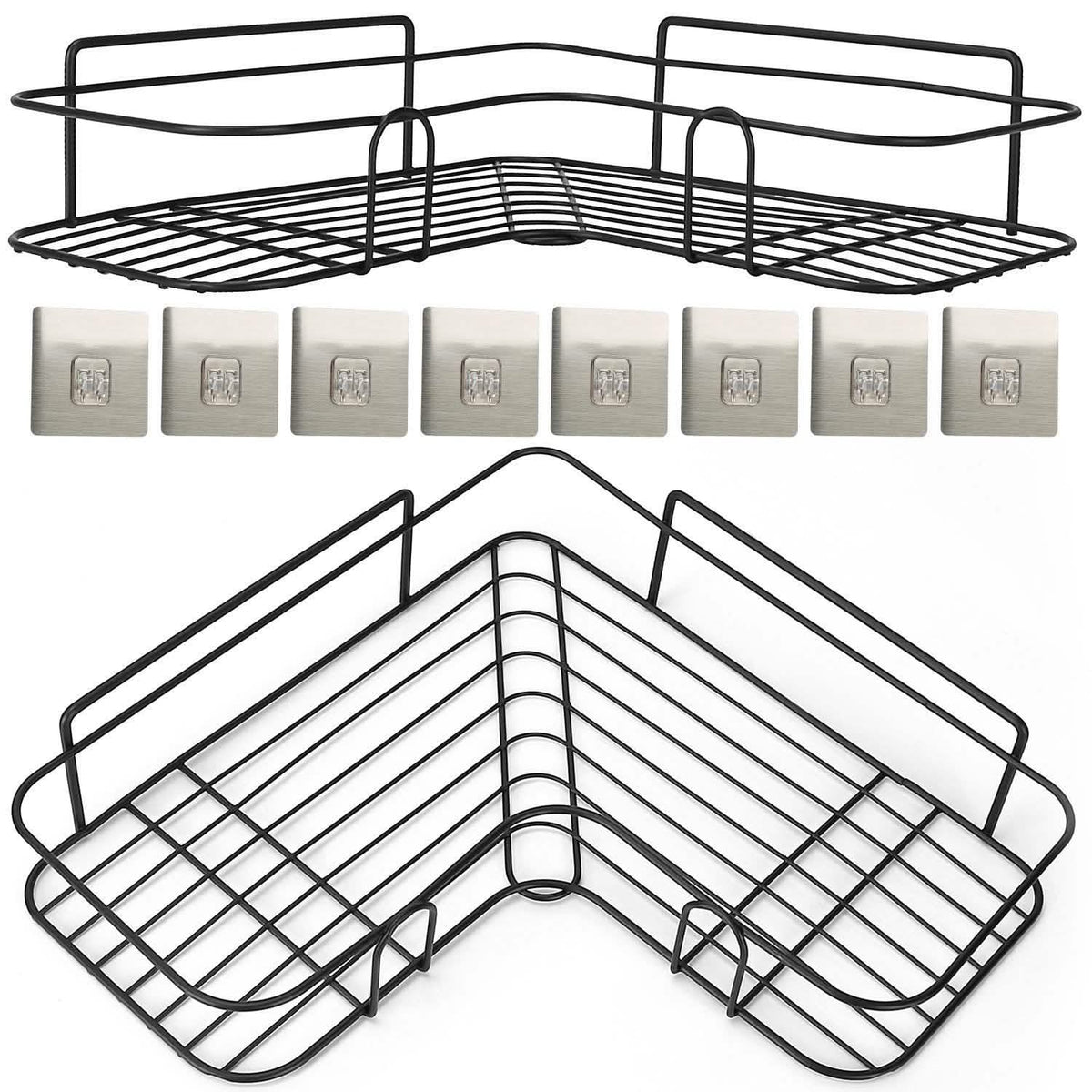 2-Piece: Corner Shower Caddy Shelves-2-Piece: Corner Shower Caddy Shelves