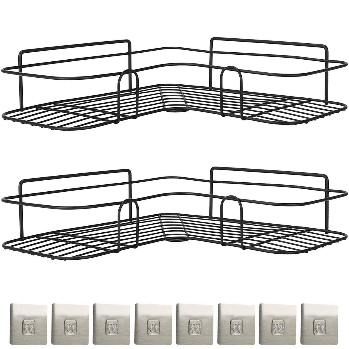 2-Piece: Corner Shower Caddy Shelves-2-Piece: Corner Shower Caddy Shelves