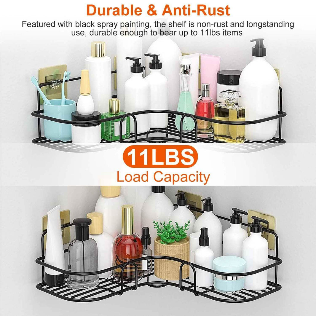 2-Piece: Corner Shower Caddy Shelves-2-Piece: Corner Shower Caddy Shelves