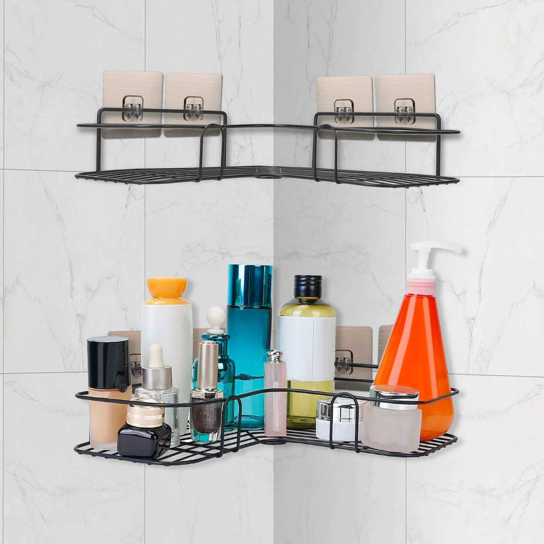2-Piece: Corner Shower Caddy Shelves-2-Piece: Corner Shower Caddy Shelves