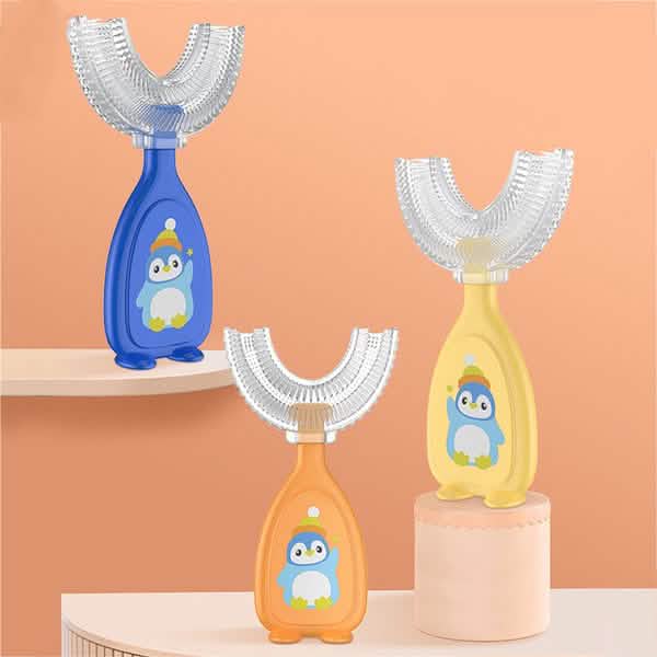 2-Piece: Manual Children's U-Shaped Toothbrush-2-Piece: Manual Children's U-Shaped Toothbrush