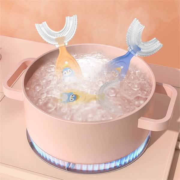 2-Piece: Manual Children's U-Shaped Toothbrush-2-Piece: Manual Children's U-Shaped Toothbrush