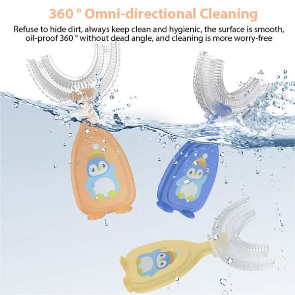 2-Piece: Manual Children's U-Shaped Toothbrush-2-Piece: Manual Children's U-Shaped Toothbrush