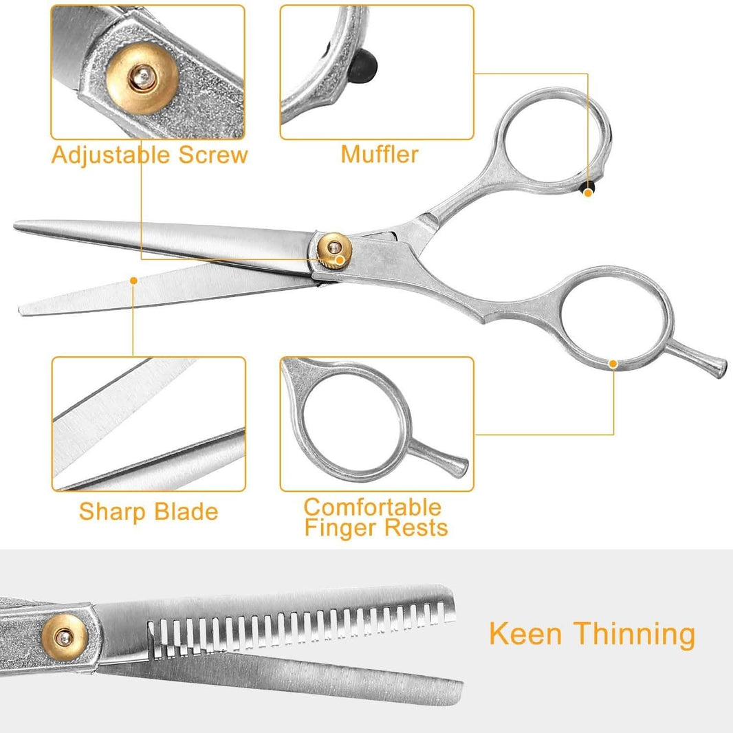 2-Piece: Professional Hair Cutting Scissors Set-2-Piece: Professional Hair Cutting Scissors Set