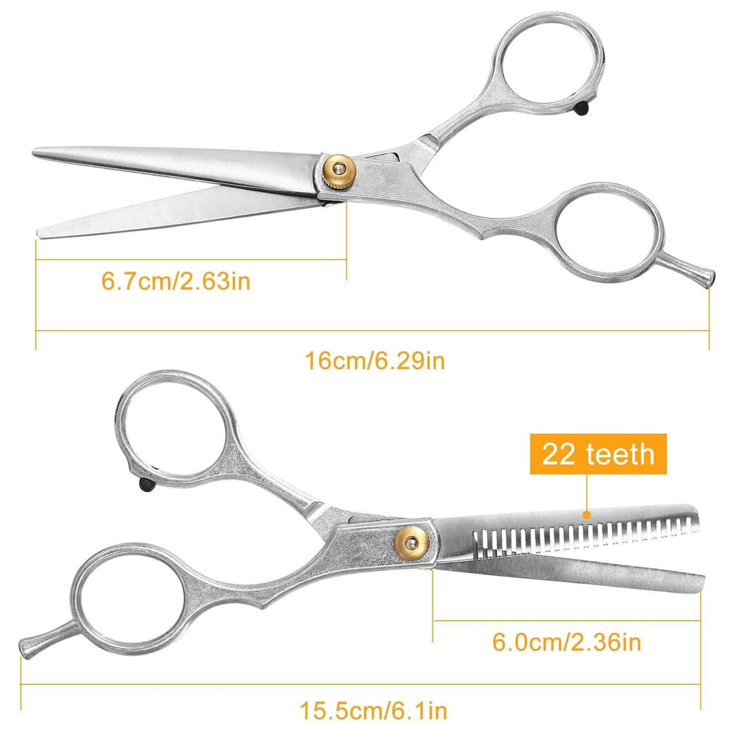 2-Piece: Professional Hair Cutting Scissors Set-2-Piece: Professional Hair Cutting Scissors Set