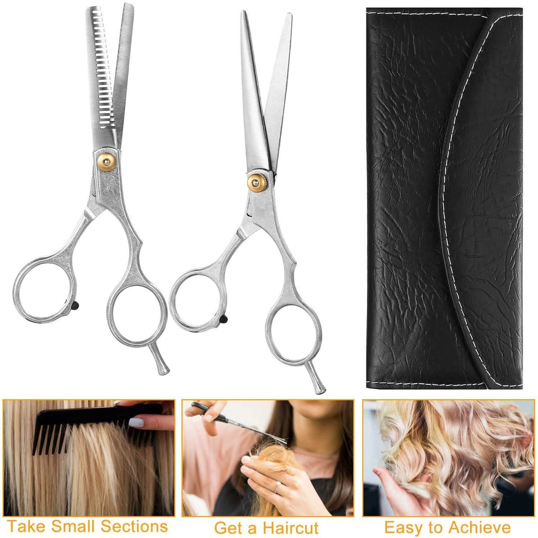2-Piece: Professional Hair Cutting Scissors Set-2-Piece: Professional Hair Cutting Scissors Set