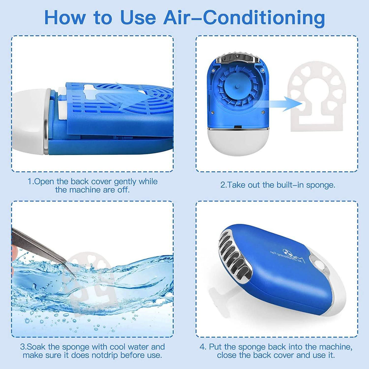 2-Piece: Rechargeable Handheld Mini Eyelash Fan-2-Piece: Rechargeable Handheld Mini Eyelash Fan