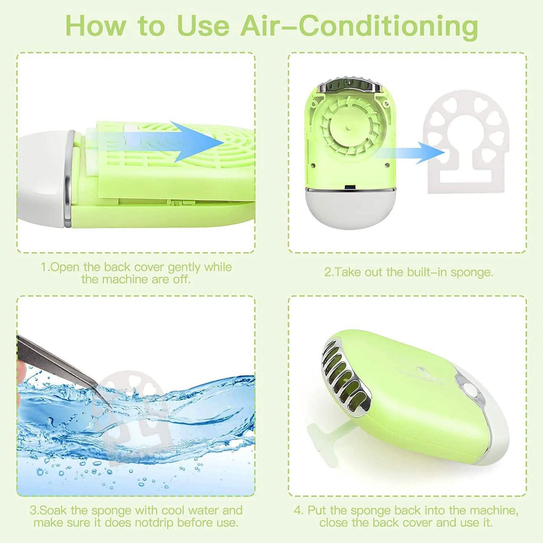 2-Piece: Rechargeable Handheld Mini Eyelash Fan-2-Piece: Rechargeable Handheld Mini Eyelash Fan