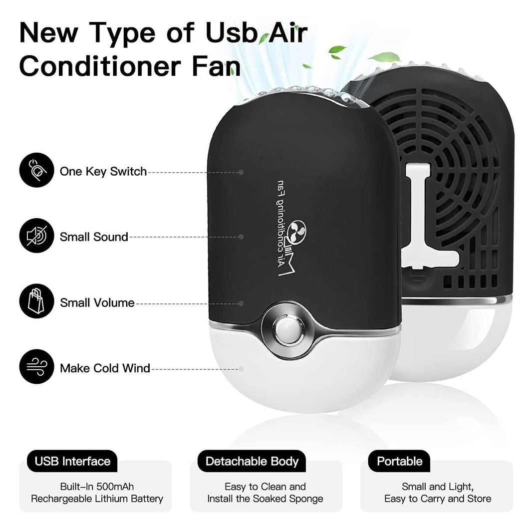 2-Piece: Rechargeable Handheld Mini Eyelash Fan-2-Piece: Rechargeable Handheld Mini Eyelash Fan