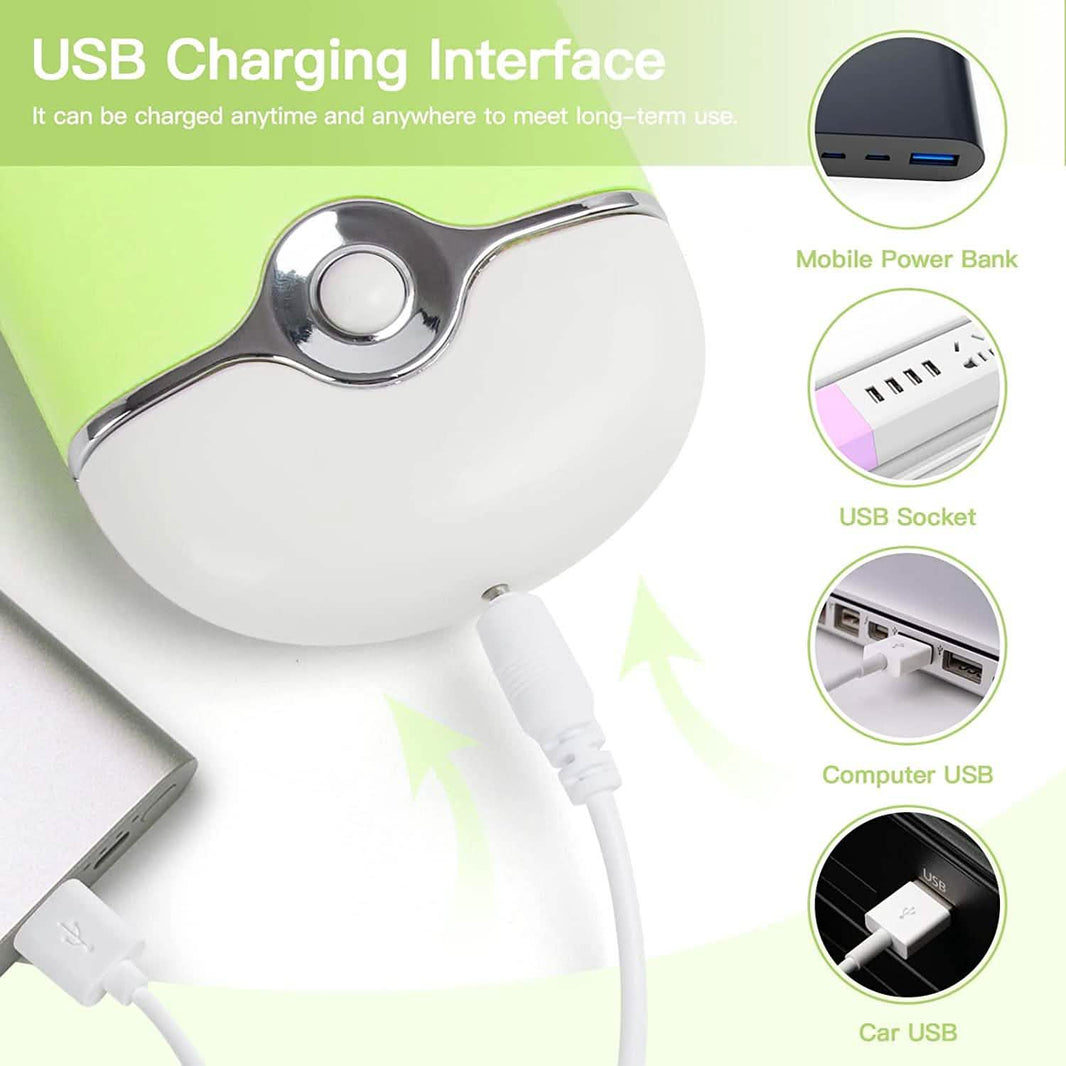 2-Piece: Rechargeable Handheld Mini Eyelash Fan-2-Piece: Rechargeable Handheld Mini Eyelash Fan