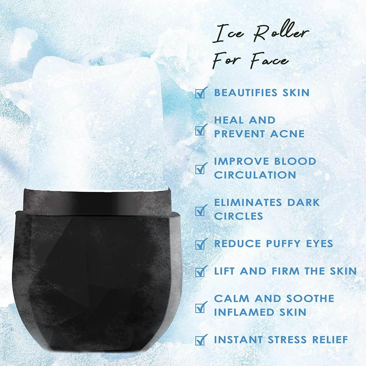 2-Pieces: Face and Eye Ice Roller Ice Cube Mold-2-Pieces: Face and Eye Ice Roller Ice Cube Mold