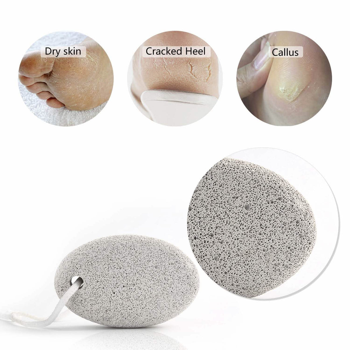 2-Pieces: Natural Pumice Stone-2-Pieces: Natural Pumice Stone