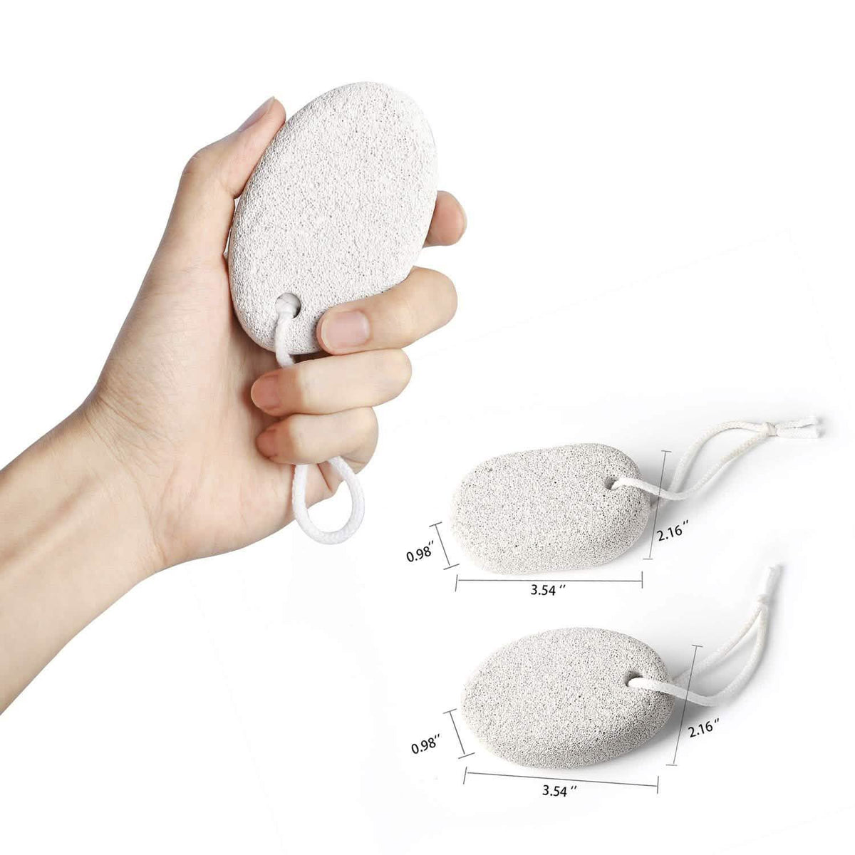 2-Pieces: Natural Pumice Stone-2-Pieces: Natural Pumice Stone