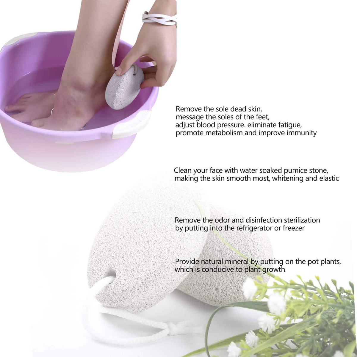 2-Pieces: Natural Pumice Stone-2-Pieces: Natural Pumice Stone