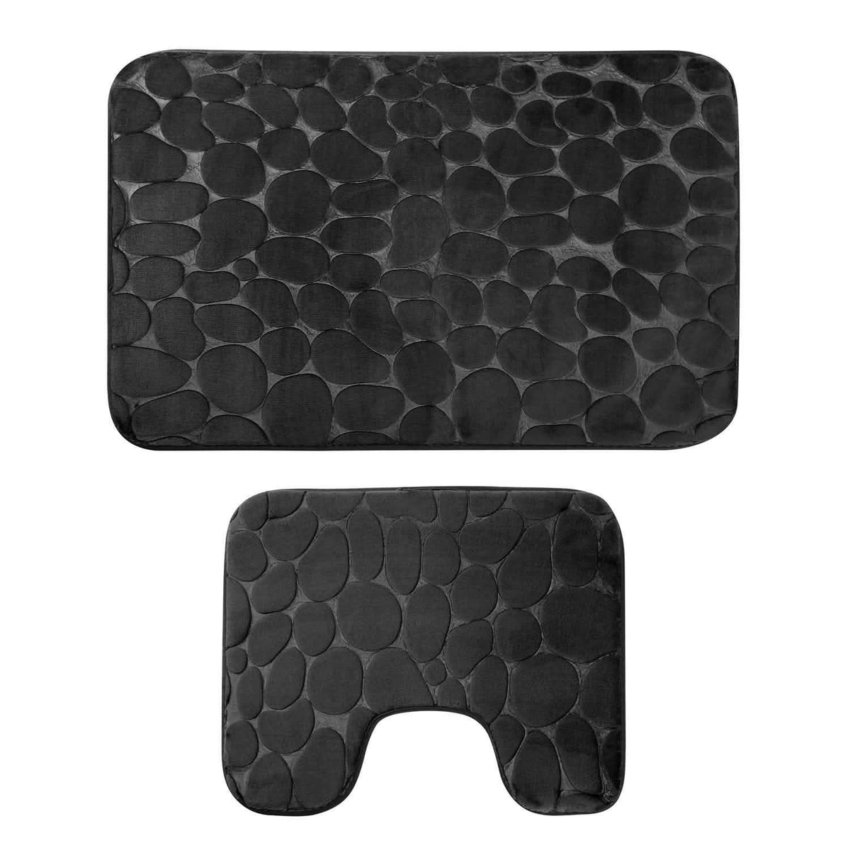 2-Pieces Set: Bathroom Rugs Luxury Flannel Non-Slip-2-Pieces Set: Bathroom Rugs Luxury Flannel Non-Slip