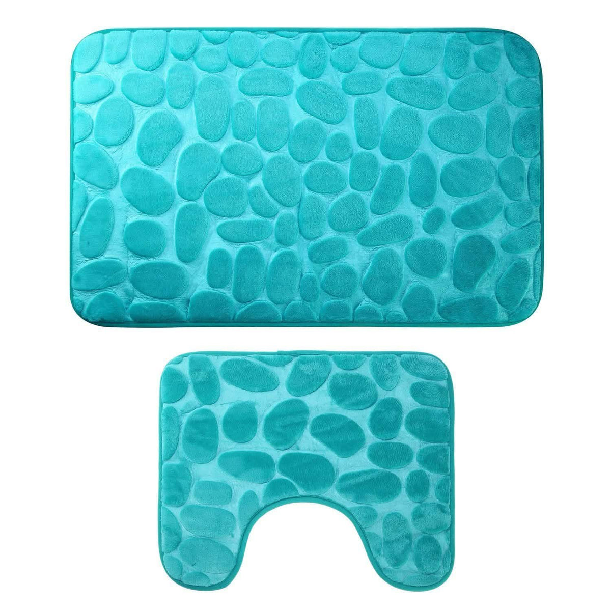 2-Pieces Set: Bathroom Rugs Luxury Flannel Non-Slip-2-Pieces Set: Bathroom Rugs Luxury Flannel Non-Slip