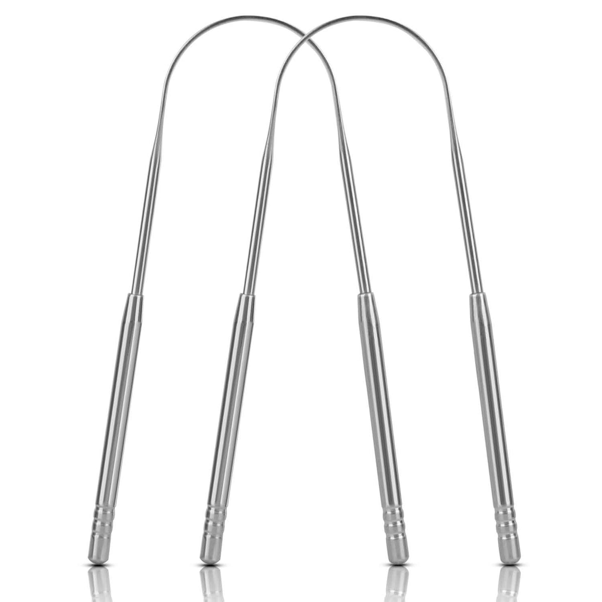 2-Pieces: Tongue Scraper Cleaner Stainless Steel-2-Pieces: Tongue Scraper Cleaner Stainless Steel
