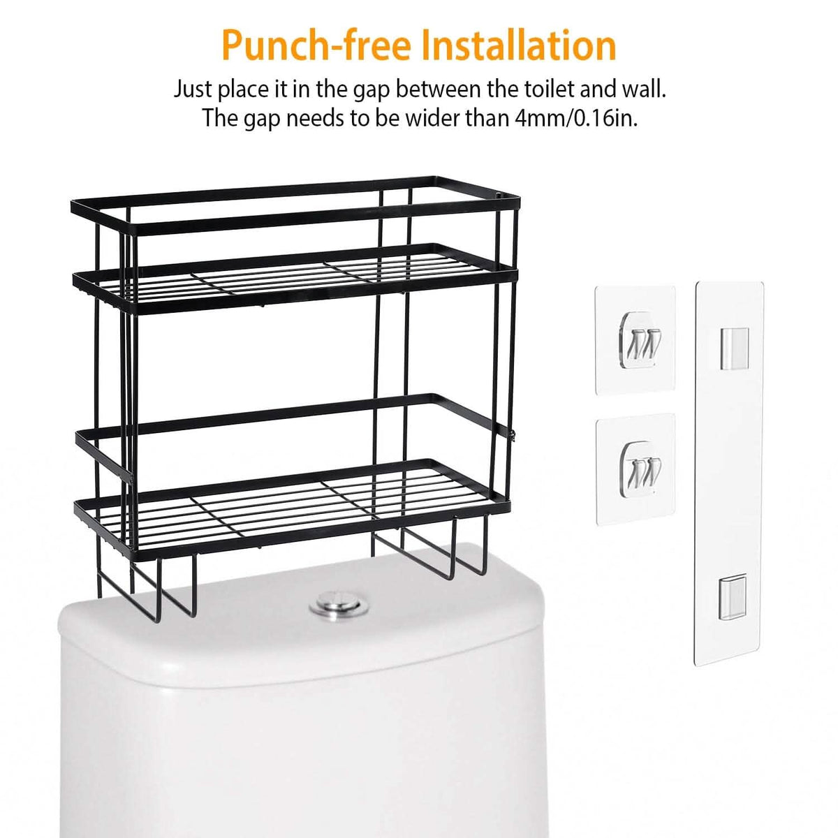 2-Tier Over the Toilet Storage Shelf Rack-2-Tier Over the Toilet Storage Shelf Rack