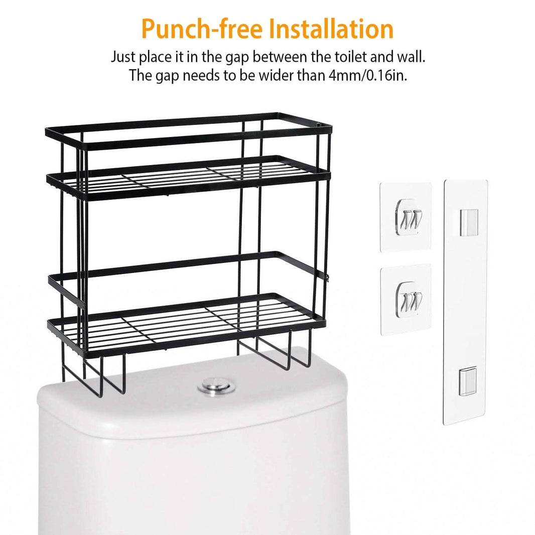 2-Tier Over the Toilet Storage Shelf Rack-2-Tier Over the Toilet Storage Shelf Rack