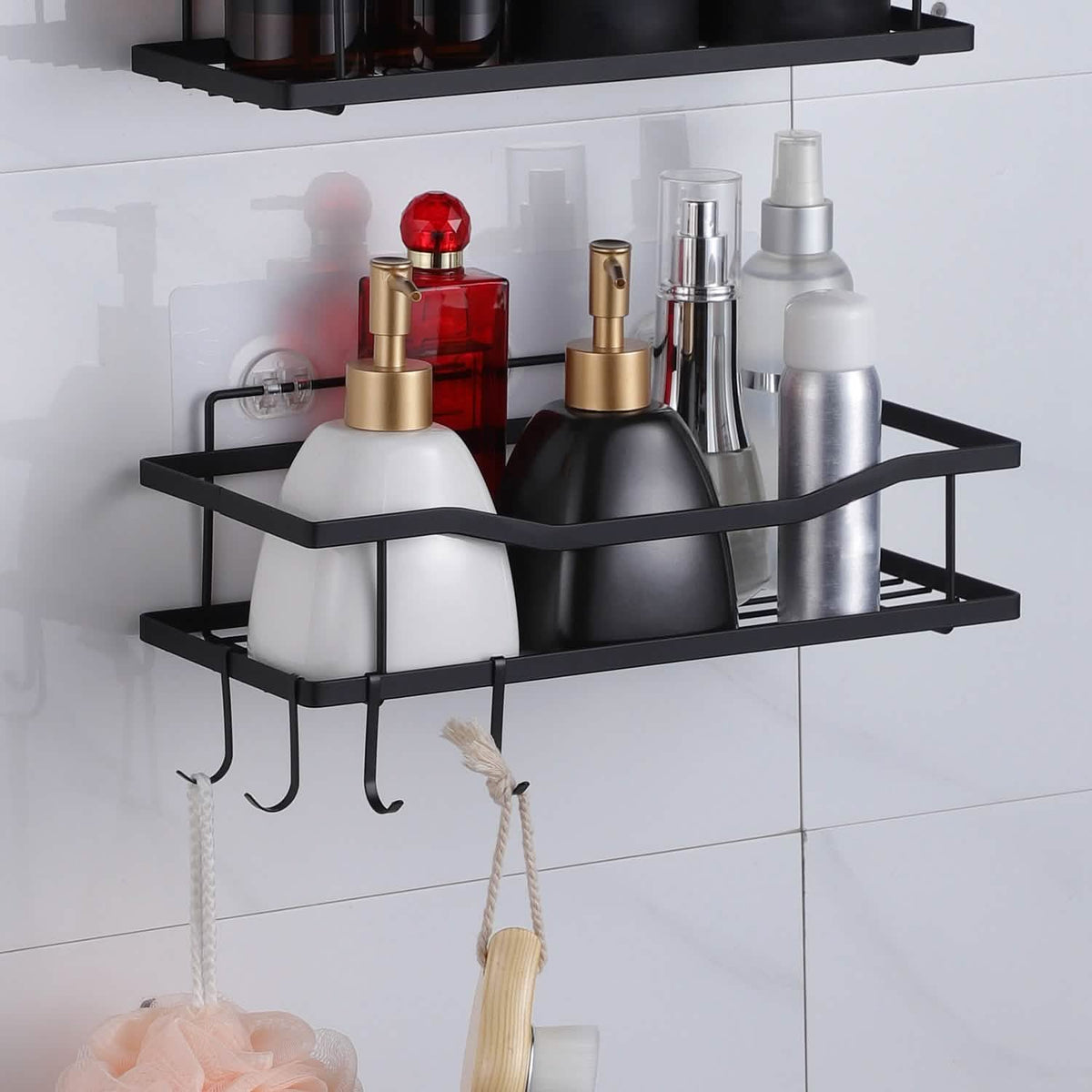 2-Tier Shower Caddy Shelf Holder-2-Tier Shower Caddy Shelf Holder