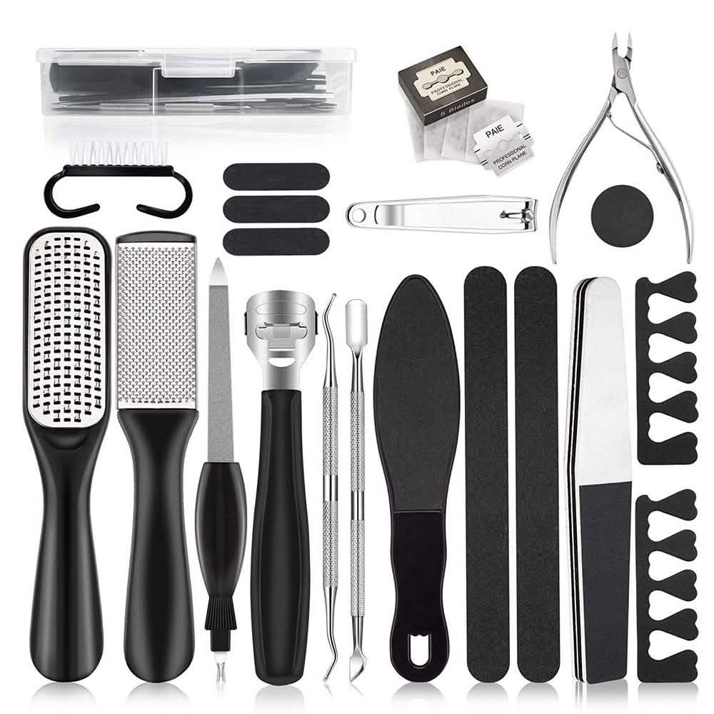 20-in-1 Professional Pedicure Kit, Foot Care File Set for Callus and Dead Skin Remover-20-in-1 Professional Pedicure Kit, Foot Care File Set for Callus and Dead Skin Remover