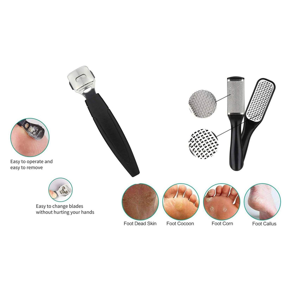 20-in-1 Professional Pedicure Kit, Foot Care File Set for Callus and Dead Skin Remover-20-in-1 Professional Pedicure Kit, Foot Care File Set for Callus and Dead Skin Remover