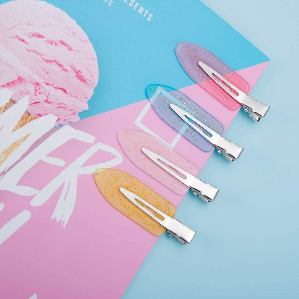 20-Piece: No Bend Hair Clips for Makeup Application-20-Piece: No Bend Hair Clips for Makeup Application