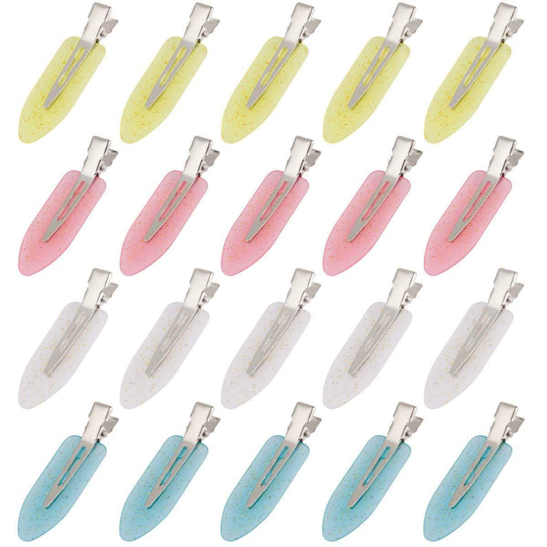 20-Piece: No Bend Hair Clips for Makeup Application