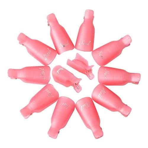 20-Piece Set: Plastic Acrylic Nail Art Soak Off Cap Clip UV Gel Polish Remover Wrap Tool-20-Piece Set: Plastic Acrylic Nail Art Soak Off Cap Clip UV Gel Polish Remover Wrap Tool