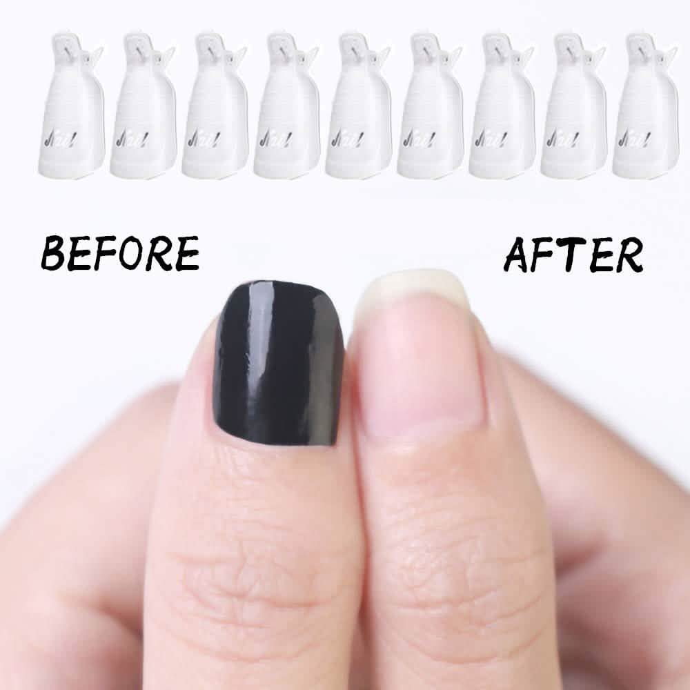 20-Piece Set: Plastic Acrylic Nail Art Soak Off Cap Clip UV Gel Polish Remover Wrap Tool-20-Piece Set: Plastic Acrylic Nail Art Soak Off Cap Clip UV Gel Polish Remover Wrap Tool