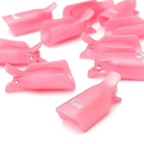20-Piece Set: Plastic Acrylic Nail Art Soak Off Cap Clip UV Gel Polish Remover Wrap Tool-20-Piece Set: Plastic Acrylic Nail Art Soak Off Cap Clip UV Gel Polish Remover Wrap Tool