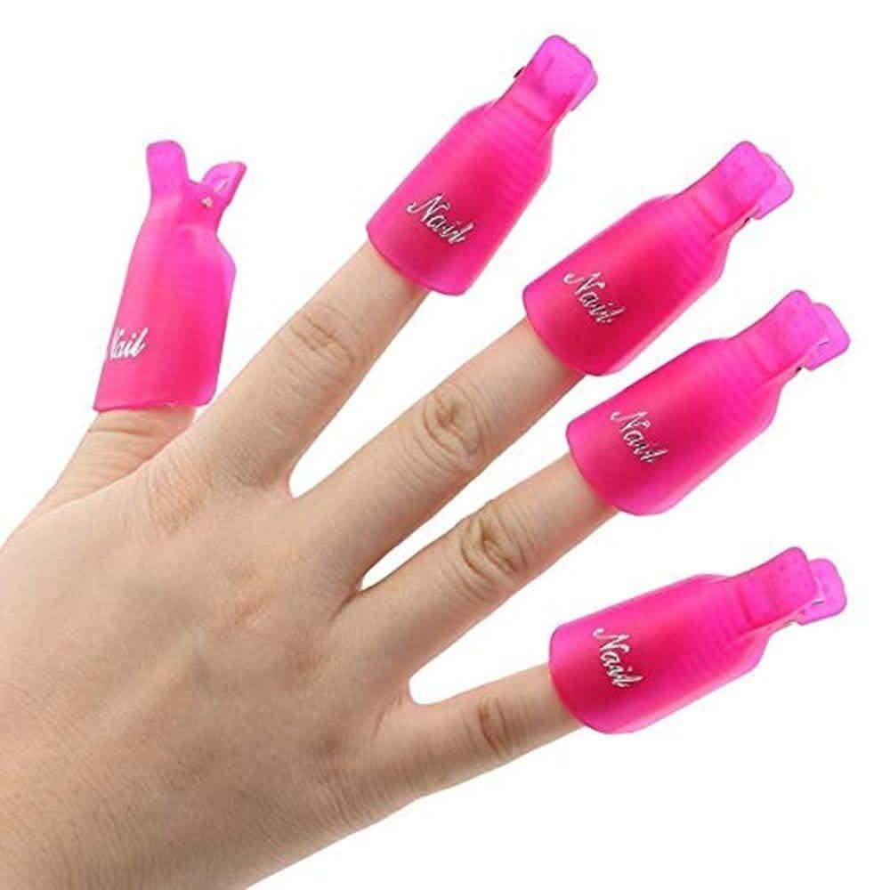 20-Piece Set: Plastic Acrylic Nail Art Soak Off Cap Clip UV Gel Polish Remover Wrap Tool-20-Piece Set: Plastic Acrylic Nail Art Soak Off Cap Clip UV Gel Polish Remover Wrap Tool
