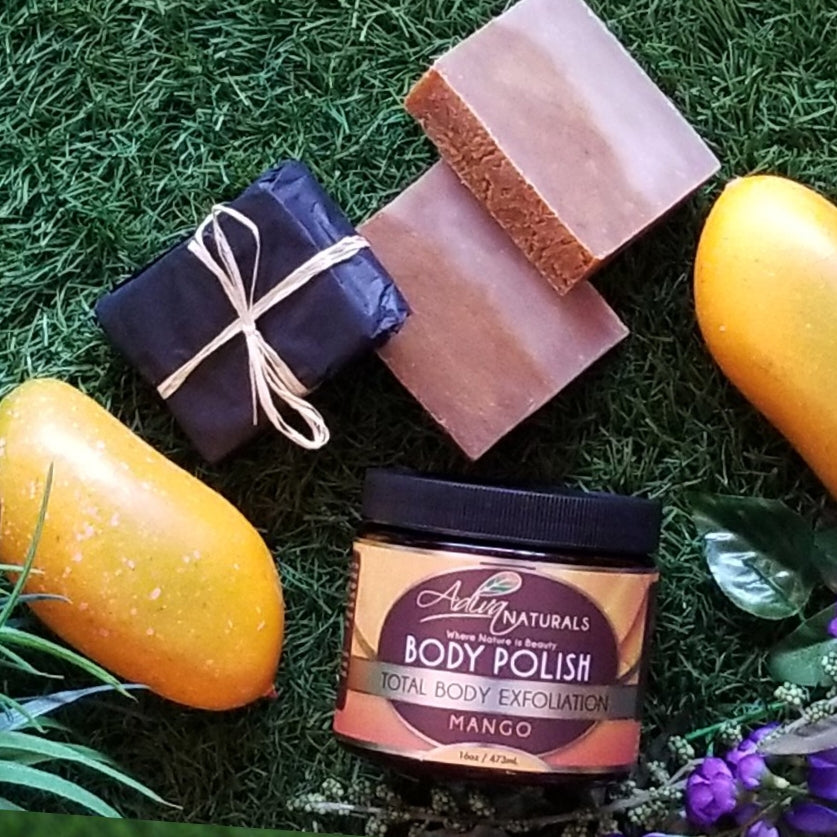 Luxurious Body Polish Scrub + 3 Soaps Set-Luxurious Body Polish Scrub + 3 Soaps Set