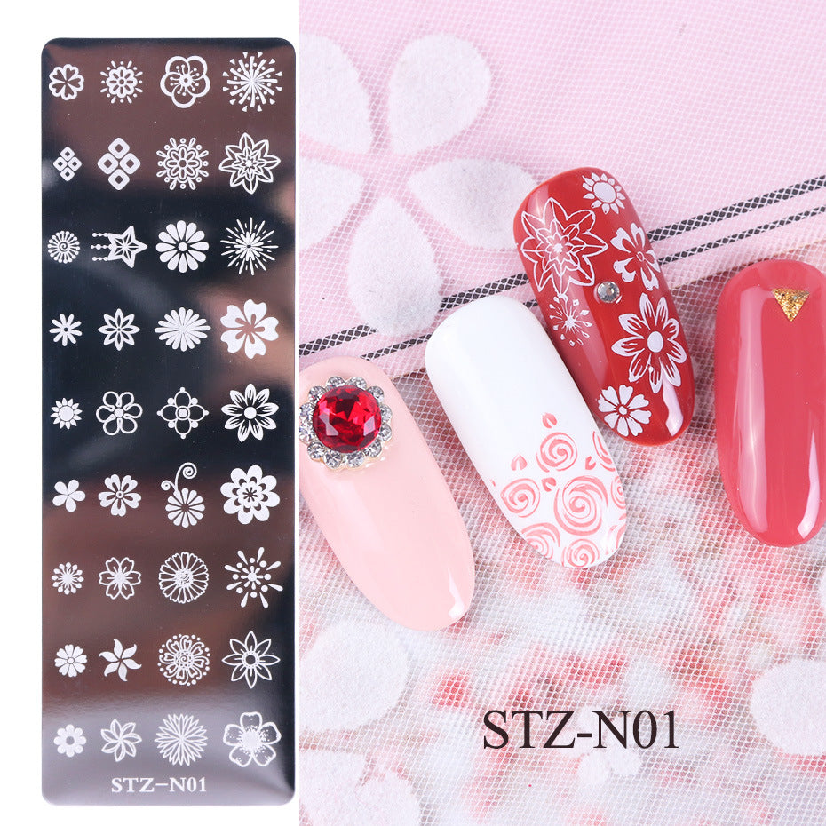 Nail print long steel plate-ac3c71236e97447c8e458db8786a3df8